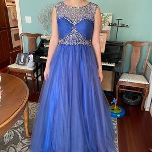 Royal Blue Ballgown